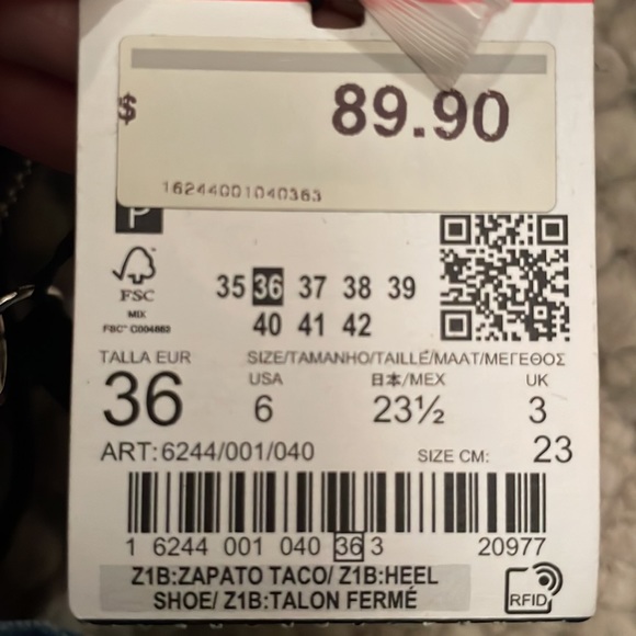 ZARA net mesh lace up booties heels shoes NWT BLACK 36 RT$90 size 6 - Picture 4 of 7